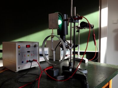Physics photo effect mercury vapor lamp