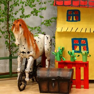 Children's representation the school the spring festival play