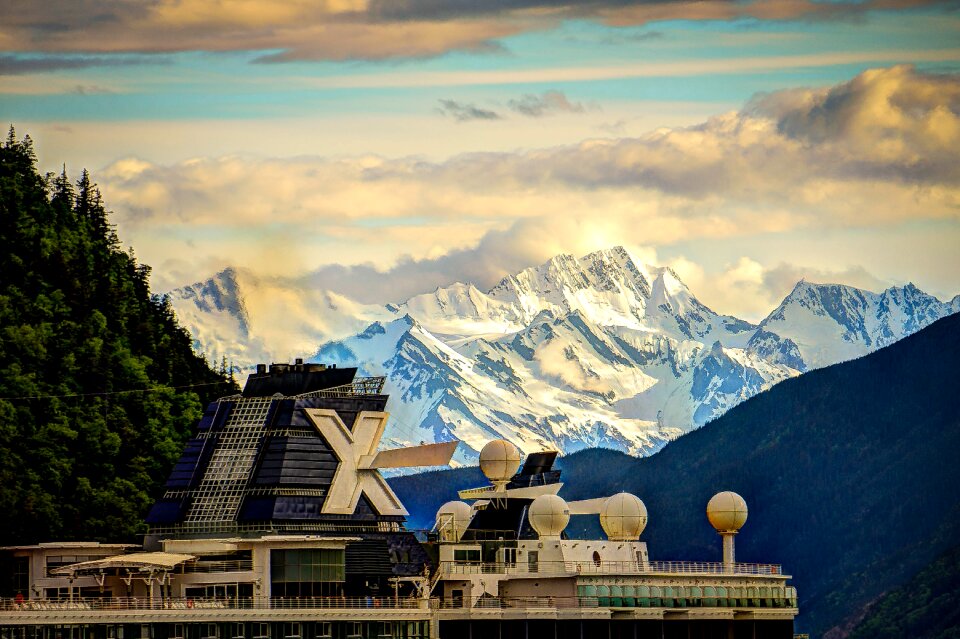 Snow scenic landscape