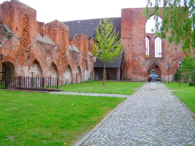 Baltic sea building monastery