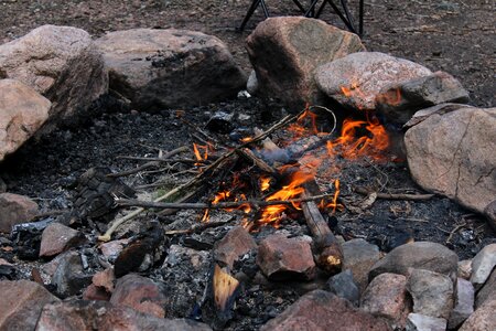 Flame smoke bonfire photo