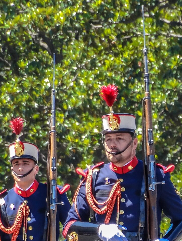 In formation uniform honor guard