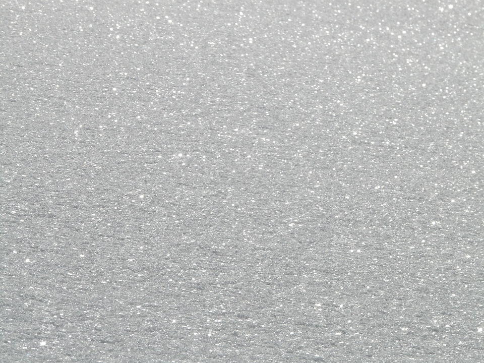 Crystals sparkle white