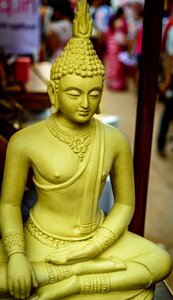 Buddhism statue gold photo