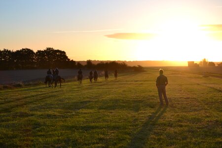 Morning lambourn sunrise photo