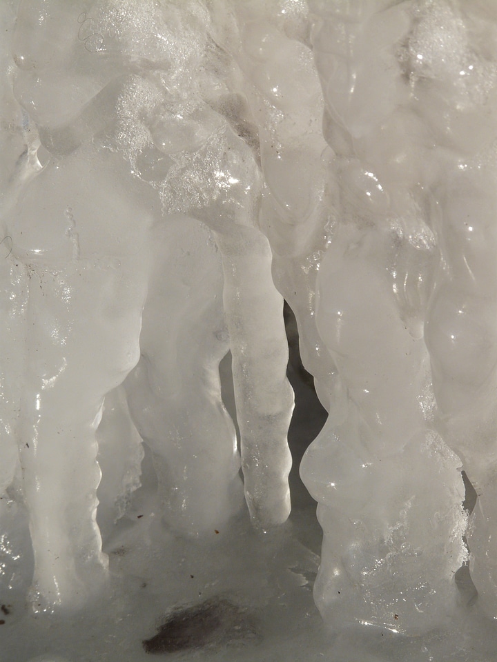 Winter cold on frozen
