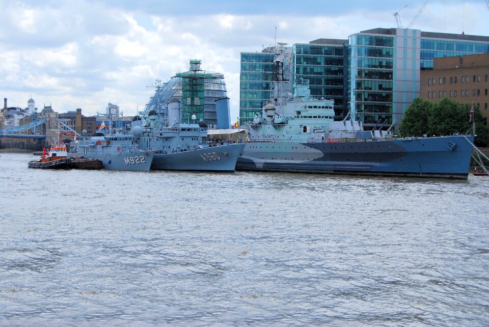 Moored river london