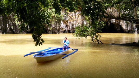 Lagoon fisherman burma photo