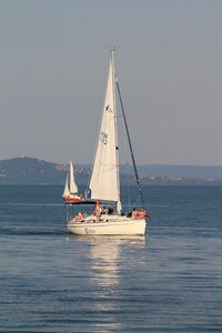 Sailing lake balaton water