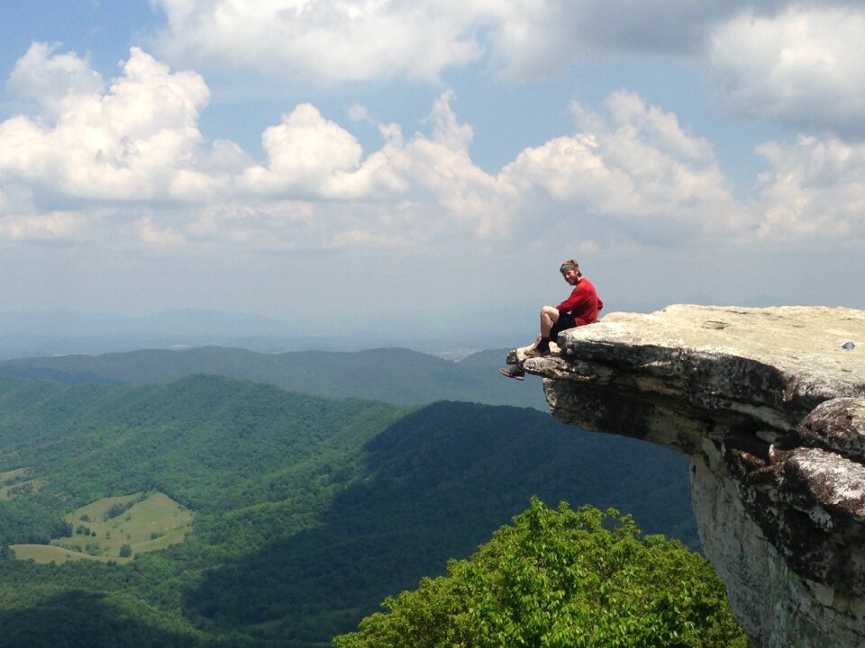 Knob hiking mountain