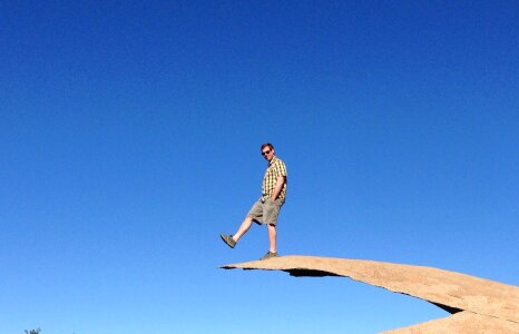 Mountain hiking chip rock