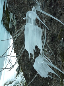 Cold stalactites ice tropfsteine photo