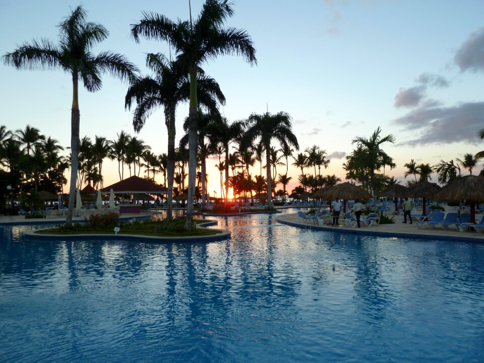 Holiday tourism pool