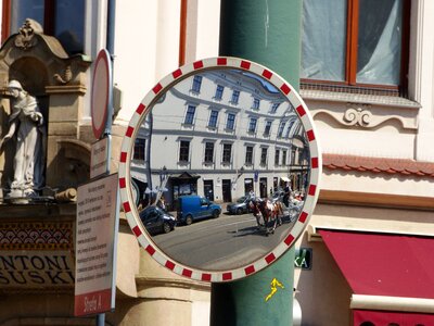 Reflection street urban photo