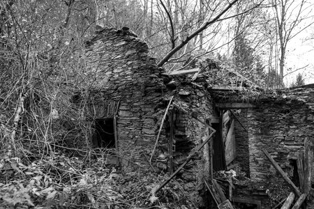Destroyed stone decay photo
