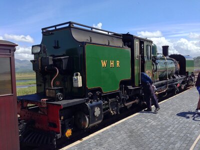 Railway steam locomotive photo