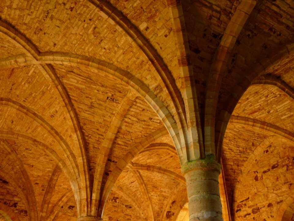Vault evening sun monastery