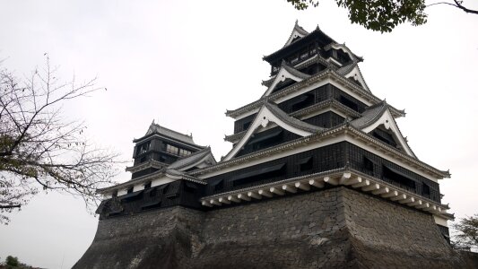 Japan kumamoto castle 陰 photo