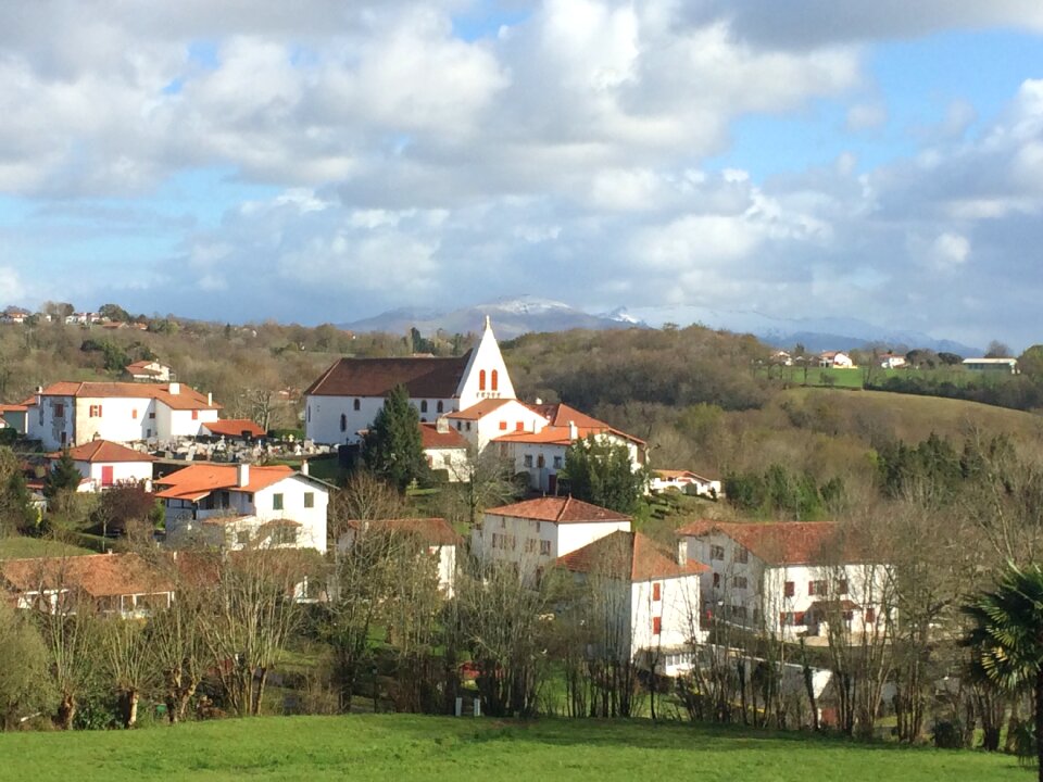 Landscape basque church