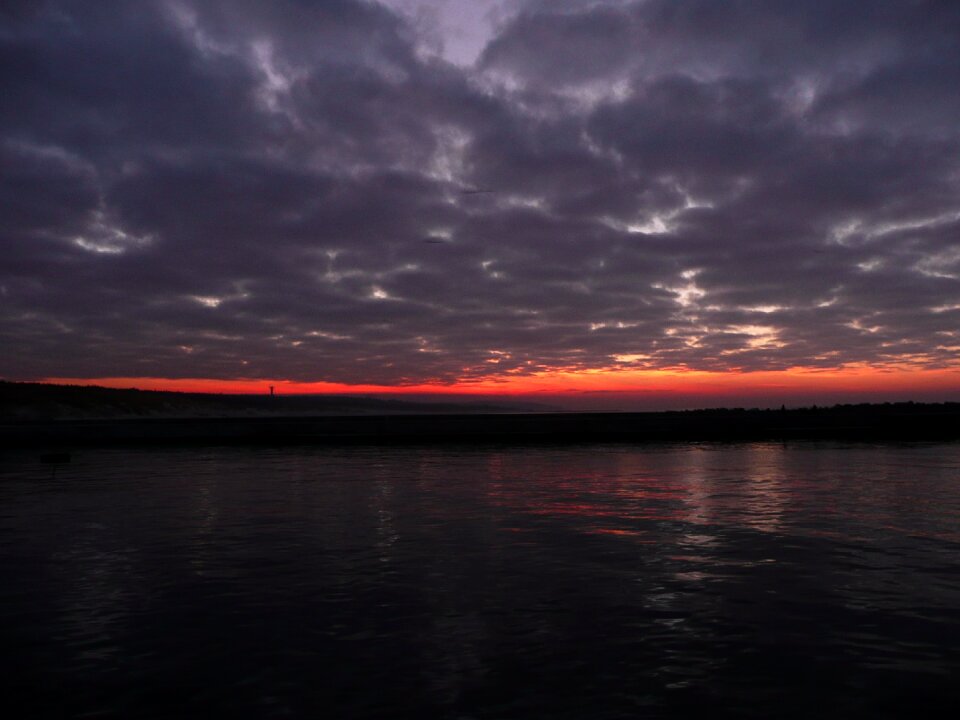 Ustka the baltic sea sunset