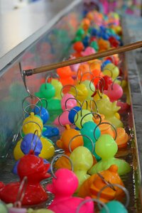 Colors ducklings funfair photo