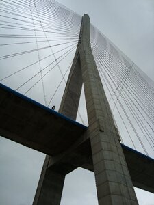 Bridge pillar suspension bridge photo