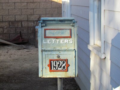 Mail box gray email gray box photo