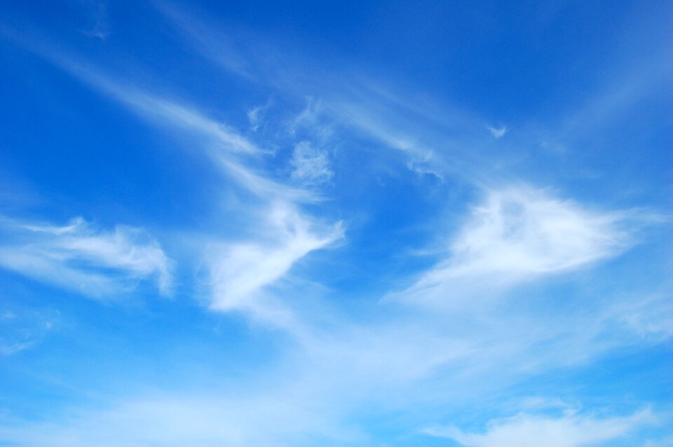 Blue federwolke bright