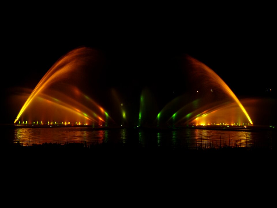 Hamburg light night photograph
