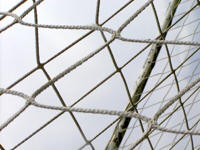 Tangled barrier football photo