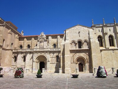 Romanesque architecture facade photo