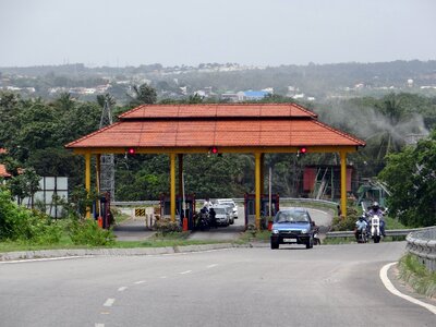 Tax check toll gate city