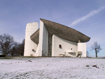 Snow winter le corbusier