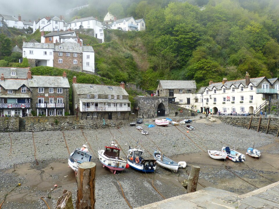 United kingdom fishing boats port photo