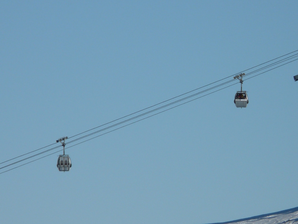 Skiing ski lift mountain railway