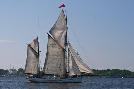 Sailing summer boat