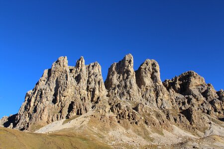 Italy alpine rock massif photo