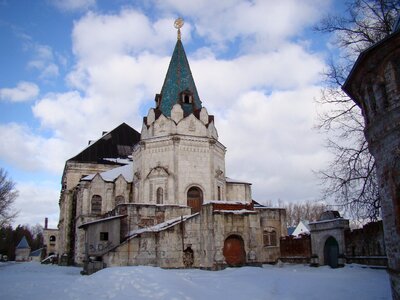 Church winter snow photo