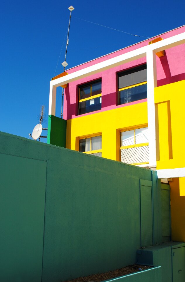 Pink yellow green