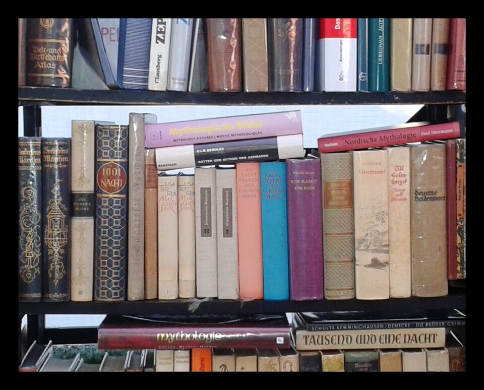 Library old books literature