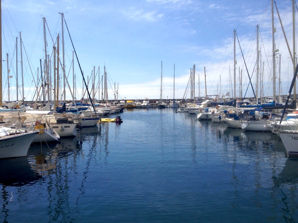 Shipping yachts sea