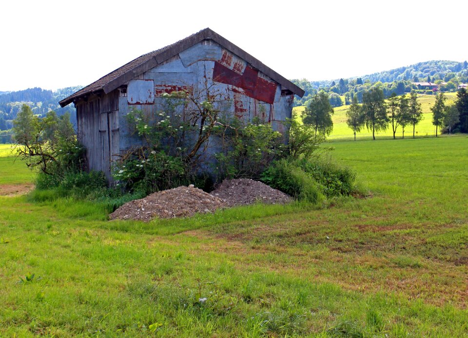 Meadow nature field barn