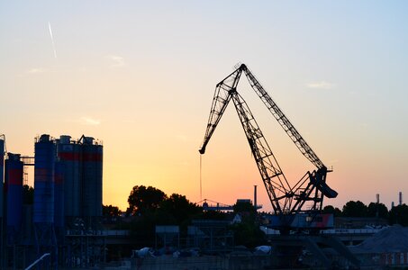 Crane sunset outlook