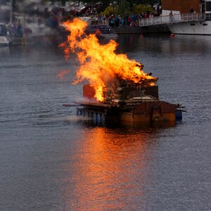 Midsummer public event fire photo