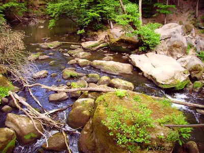 Rock river nature photo