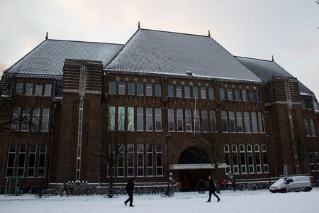 Winter snow building
