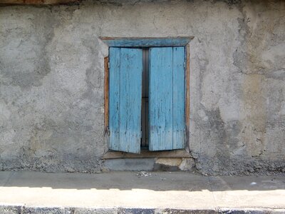 Window facade old building photo