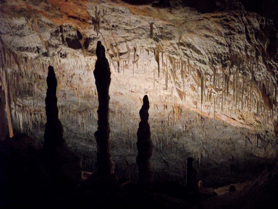 Stalagmites speleothems stalactites