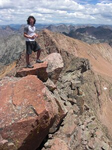 Rocks person landscape
