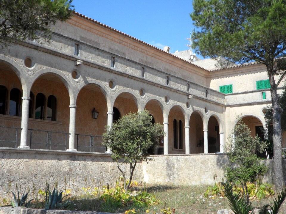 Cloister monastery covered photo